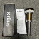 Kraus Pop-up Drain Brushed Gold PU-10BG. Fixed Price $19.99.