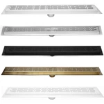 Serenedrains 304 Ss Linear Shower Kit For Tile Floor Broken Lane 16"-90". Fixed Price $529.00.