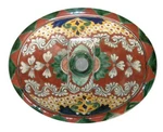 #056) Medium 17X14 Mexican Bathroom Sink Ceramic Drop Undermount Basin. Fixed Price $55.00.