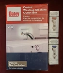 Oatey Centro Washer Laundry Outlet Box With Bonus Pair 1/4-TURN Valves 1/2" Mip. Fixed Price $24.95.