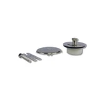 Danco 1-1/2 Brushed Nickel Round Brass Lift And Turn Tub Drain Trim 89239A. Fixed Price $25.99.
