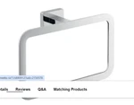 New Nameeks Gedy 4470-13 #305 Wall Mounted Towel Ring. Fixed Price $39.78.