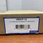 Toto VB9CP-12 Flush Valve Accessory Kit 3/4". Fixed Price $60.00.