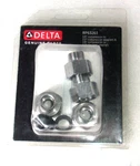 RP63263 Genuine Delta 3/8" Compression To 1/2" Adapters , Chrome. Fixed Price $27.00.