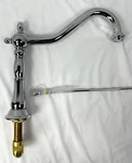 Signature Hardware Victorian Widespread Bathroom Faucet Chrome W/matching Drain. Fixed Price $179.50.