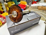 Kraus KGW-1700SN Sgl.lever Vessel Waterfall Faucet-sat.nickel W/ant.copper Glass. Fixed Price $114.00.