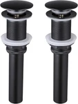Black Sink Drain Without Overflow, Bathroom Stopper, Pop Up Vessel. Fixed Price $70.99.