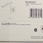 Delta 743-SS-DST Trillian 1-HANDLE Vessel Bathroom Faucet Stainless. Fixed Price $389.99.