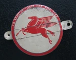 Vintage Oil Barrel Bottle Cap Mobil Flying Pegasus Can Advertising. Fixed Price $32.95.