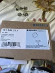 Geberit 151.551 Chrome Turncontrol Overflow Drain Trim Kit With Metal Handle. Fixed Price $50.00.