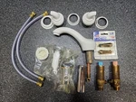 White (glacier) Moen Monticello 2 Lav Widespread W/handle Inserts. Fixed Price $250.00.