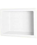 D9. Swanstone AS01075.010 - Solid Single Shower Shelf, 4.125"X7.5"X10.75", White. Fixed Price $99.99.