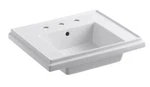 Kohler K-2757-8-0 Tresham 24" Pedestal Bathroom Sink With 8" Centers White. Fixed Price $229.95.