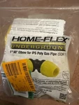 Home-flex 1/2" Poly Underground Yellow Gas Pipe Conversion Fit 18-436-005. Fixed Price $9.99.