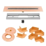 Schluter Kerdi-line Linear Channel Body Center Drain Outlet 24". Fixed Price $362.65.
