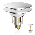 Ifealclear Universal Bathroom Sink Stopper, Metal Pop Up Drain Chrome. Fixed Price $21.81.