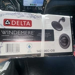 Delta Windemere Oil Rubbed Bronze 1-HANDLE Shower Faucet W/valve #142996C-OB. Fixed Price $88.88.
