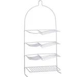 Bath Bliss 4-SHELF Metal Shower Organizer, White. Fixed Price $12.70.