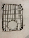 Miseno MNOGR5111SS 11"X14.6" Stainless Steel Basin Rack With Rubber Feet. Fixed Price $43.19.
