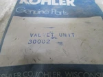 Kohler 30002 Valve Unit Rh Nsnp In Bag. Fixed Price $25.00.
