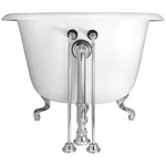Elizabethan Classics 22 In. Brass Single Offset Bath Supply Polished. Fixed Price $59.99.