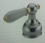 Delta Traditional Lever Handles In Chrome Polished Brass For 2-HANDLE Faucet. Fixed Price $59.99.