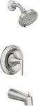 Moen Findlay 82518SRN Posi-temp(r) Tub & Shower Spot Resist Brushed Nickel. Fixed Price $84.99.