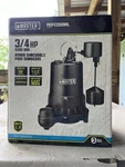 Master Plumber /pentair 3/4 Hp Submersible Sump Pump 235817. Fixed Price $150.00.