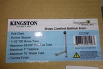 Kingston Brass CC2091 Chain Claw Foot Bath Tub Waste Overflow Drain Chrome. Fixed Price $89.00.