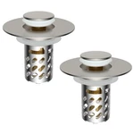 Hibbent Universal Bathroom Sink Stopper Pop Up Hair Catcher Drain Strainer. Fixed Price $19.99.