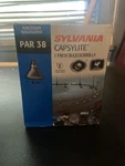 Sylvania Halogen Par 38 Light Bulb 120 Volts, 90 Watts. Fixed Price $6.00.