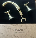 Pfister Bach Modern Classics Grazia Bathroom Faucet Handles Brushed Satin Brass. Fixed Price $149.95.