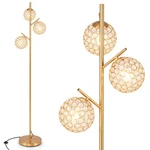 3-GLOBE Floor Lamp W/ Foot Switch & E26 Bulb Bases Sturdy Metal Pole. Fixed Price $95.99.