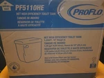 Proflo PF5110HE Jerrit Toilet Tank Only, White. Fixed Price $50.00.