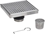 Oatey Designline 4" X Stainless Steel Shower Drain - Square Grate Ships Free. Fixed Price $19.95.