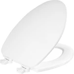 New Church Toilet Seat Elongated Easy Clean Hinges Durable White Fast Shipping. Fixed Price $40.85.