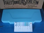 Kohler K-4547 Toilet Tank Lid Champlain New Orleans Blue 1C. Fixed Price $69.00.