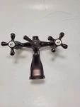 Kingston Brass Deck Mounted Clawfoot Tub Faucet Brown KS268MB. Fixed Price $71.99.