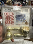 Delta Faucet Polished Brass Lavatory Handles H25PB Neostyle New Old Stock. Fixed Price $39.99.