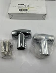 Box Of 2 Pamex BSFCP-05 Flange For Curved Shower Rod Polished Chrome Finish. Fixed Price $24.39.