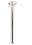 Kohler K-7392-SN 12" Ceiling Mounted Rainfall Shower Arm Flange Polished Nickel. Fixed Price $128.00.