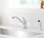Kohler 30614-CP Jolt Swing Spout Side Spray Kitchen Sink Faucet Polished Chrome. Fixed Price $96.60.