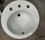 Kohler K-2916-0 19" Round Pennington Self-rimming Bathroom Sink, White. Fixed Price $499.00.