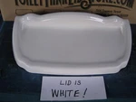 American Standard 735073 Toilet Tank Lid Unusual Fancy Tray Style White 5C. Fixed Price $79.00.