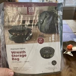 Wreath Storage Bag Set Of 2 Zober Christmas Container New Green. Fixed Price $8.50.
