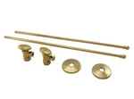 Jones Stephen Brass 3/8 X20 Lavatory Supply & X5/8 Straight Stop Kit S1036. Fixed Price $39.99.