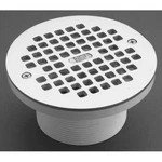 Proflo PF42890 Nickel 6" Grate With 3-1/2" Adjustable Drain Barrel Top. Fixed Price $58.65.