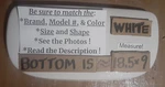 18.5 ! Measure Bottom Gerber Maxwell ? 28-480 28-490 28-499 Toilet Tank Lid. Fixed Price $48.00.