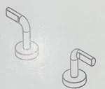 Brizo Litze HL70439-GL Luxe Gold Wall Mount Tub Filler Notch Handle Kit. Fixed Price $319.95.