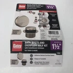Oatey Touch Toe Sch. 40 Pvc Bath Waste Half Drain Kit Brushed Nickel. Fixed Price $38.99.